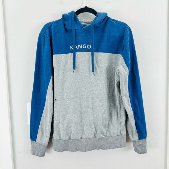 Kangol Blue gray Hoodie Sweatshirt Size Medium - Picture 1 of 10